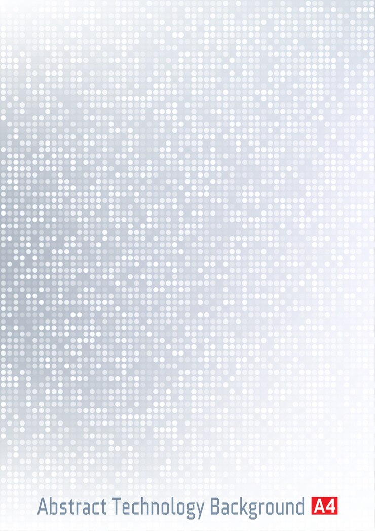 Vector fondo de degradado digital de píxeles de círculo de tecnología gris claro abstracto.