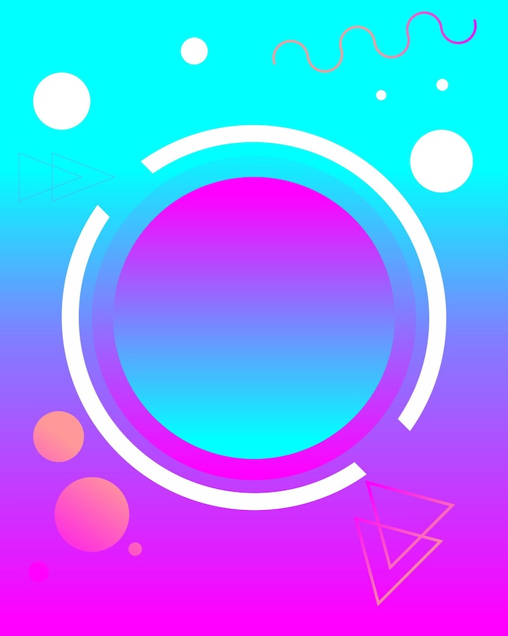 Vector fondo degradado con diseño de plantilla de círculo