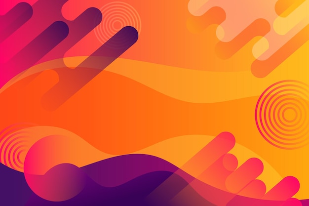 Fondo de degradado geométrico mínimo Composición de formas dinámicas abstractas para su uso en la presentación