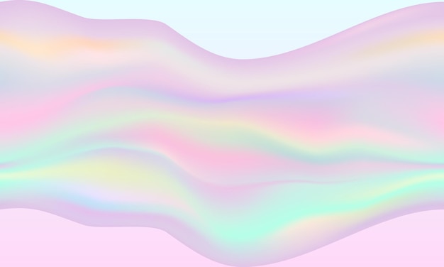 Fondo degradado de holograma abstracto vectorial