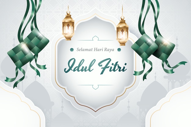 Vector fondo degradado idul fitri