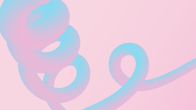 Fondo degradado de línea azul y rosa 3d