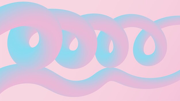 Fondo degradado de línea azul y rosa 3d