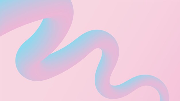 Fondo degradado de línea azul y rosa 3d
