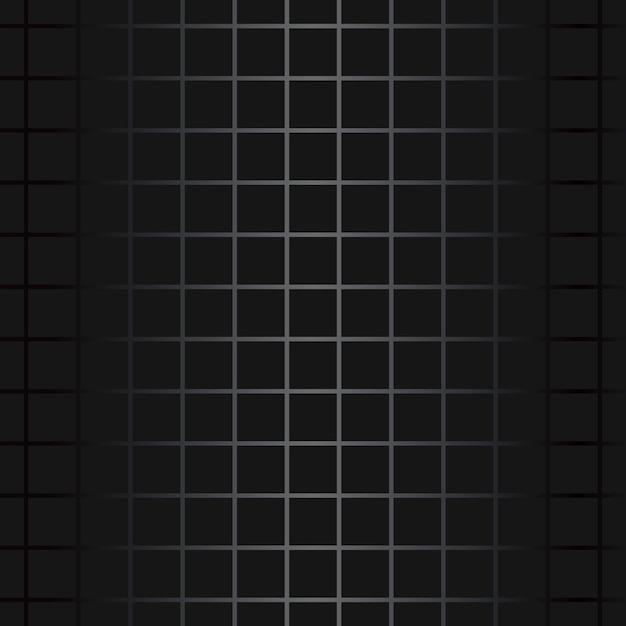 Vector fondo degradado de metal negro de lujo con patrón geométrico sin costuras