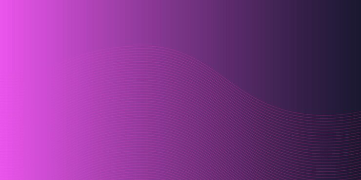 Fondo degradado morado con línea de onda