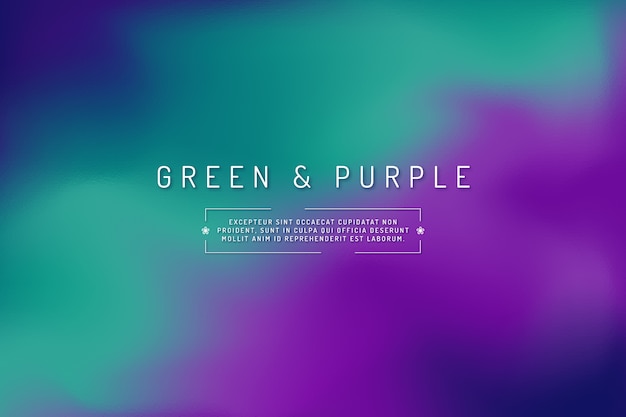 Vector fondo degradado morado y verde