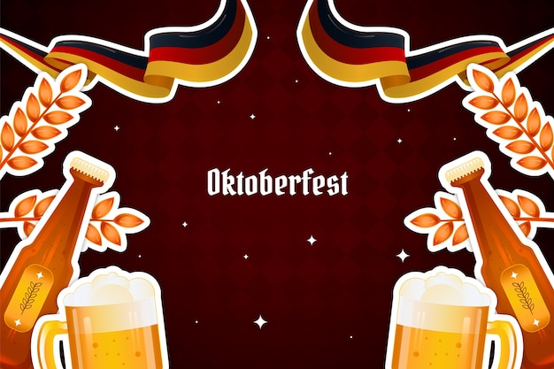 Vector fondo degradado oktoberfest