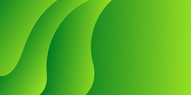 Fondo degradado de onda verde