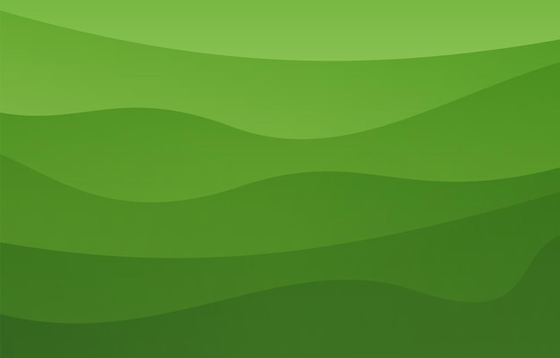 Fondo degradado de ondas verdes