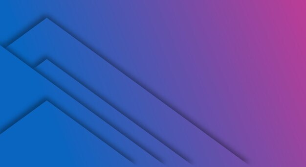 Fondo degradado púrpura y azul abstracto Estilo de corte de papel geométrico para folletos