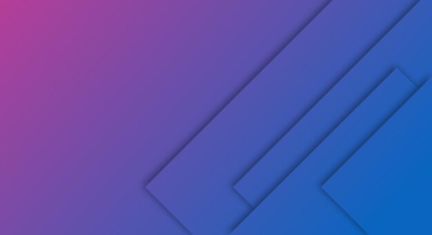 Fondo degradado púrpura y azul abstracto Estilo de corte de papel geométrico para folletos