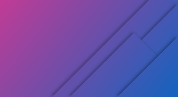 Fondo degradado púrpura y azul abstracto Estilo de corte de papel geométrico para folletos