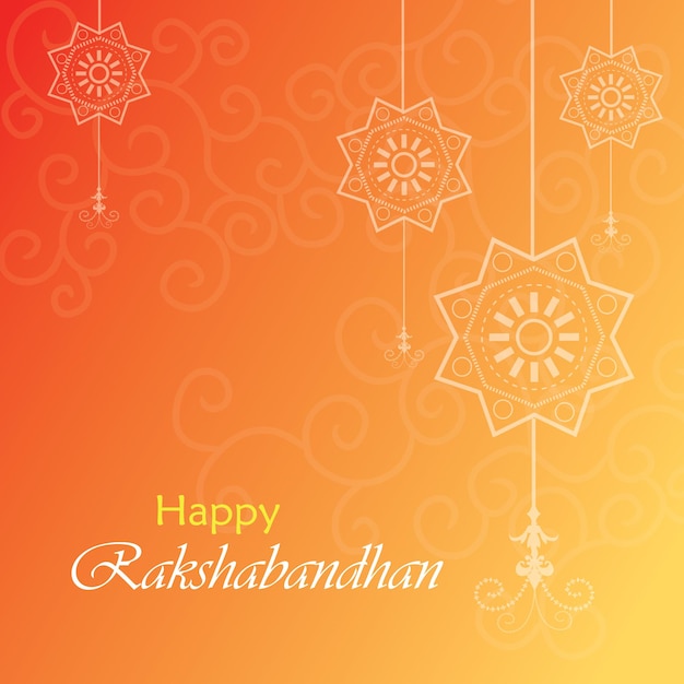 Fondo degradado de rakhi vectorial para la celebración de raksha bandhan