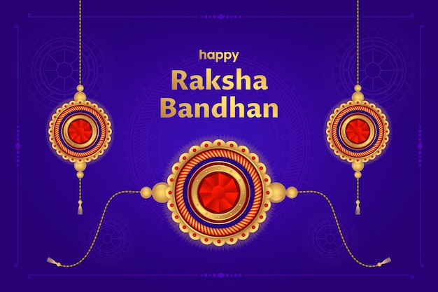 Vector fondo degradado de raksha bandhan