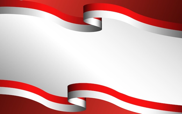 Fondo degradado rojo y blanco para Inonesia Independence daya 1