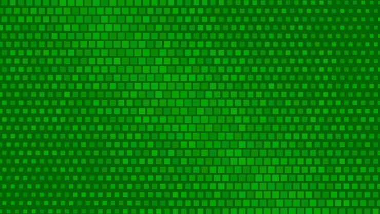 Vector fondo degradado de semitono abstracto de pequeños cuadrados, en colores verdes