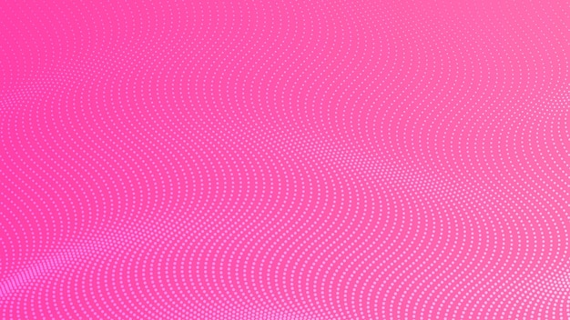 Fondo degradado de semitono con puntos. Patrón abstracto de arte pop con puntos rosas en estilo cómico. ilustración vectorial