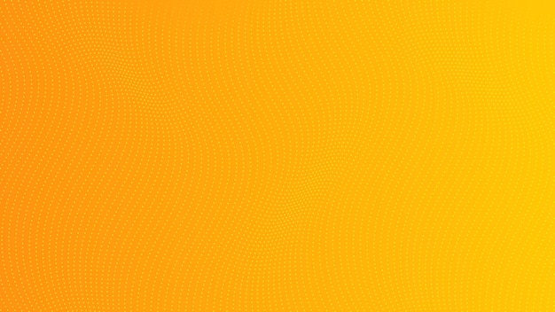 Fondo degradado de semitono con puntos. Patrón de arte pop punteado amarillo abstracto en estilo cómic. Ilustración vectorial