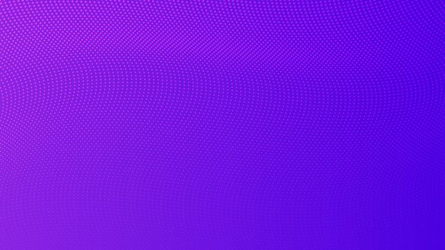 Fondo degradado de semitono con puntos. Patrón de arte pop punteado púrpura abstracto en estilo cómic. Ilustración vectorial