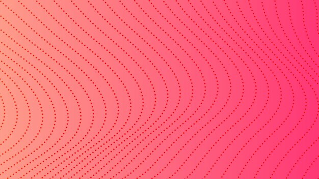 Fondo degradado de semitono con puntos. Patrón de arte pop punteado rojo abstracto en estilo cómic. Ilustración vectorial