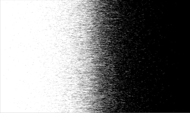 Fondo degradado de semitono de vector blanco y negro patrón hecho de un telón de fondo gráfico de líneas grunge