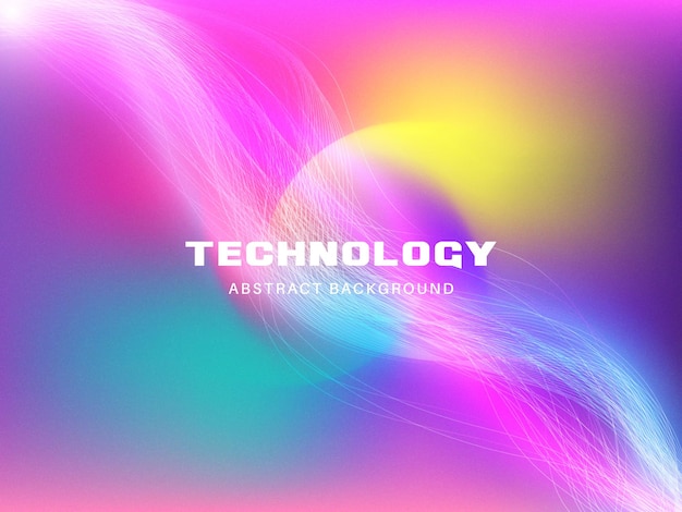 Fondo de degradado de tecnología abstracta