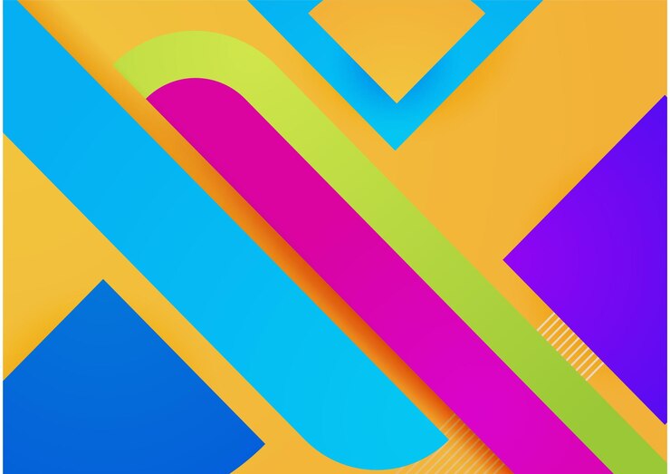 Vector fondo degradado de vector geométrico colorido abstracto