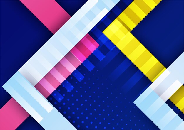 Fondo degradado de vector geométrico colorido abstracto