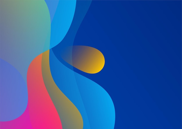 Fondo degradado de vector geométrico colorido abstracto