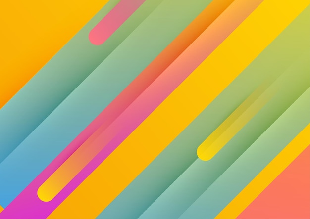 Fondo degradado de vector geométrico colorido abstracto