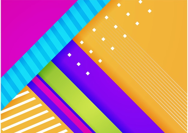 Fondo degradado de vector geométrico colorido abstracto