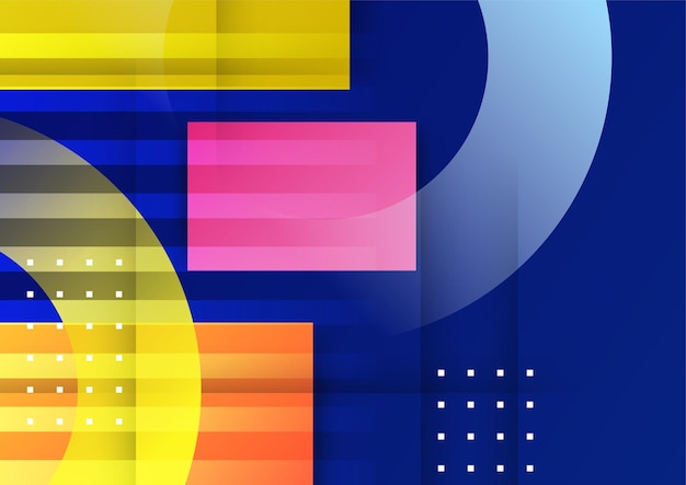 Fondo degradado de vector geométrico colorido abstracto