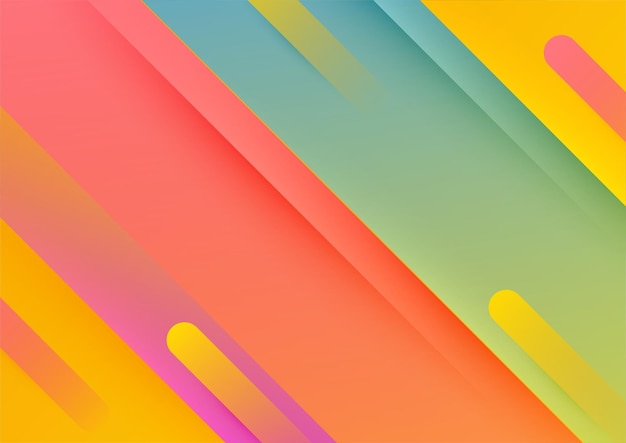 Fondo degradado de vector geométrico colorido abstracto