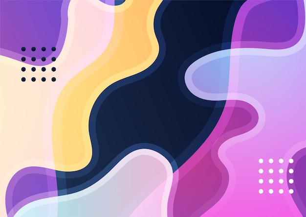 Fondo degradado de vector geométrico colorido abstracto