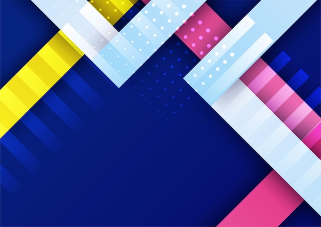 Fondo degradado de vector geométrico colorido abstracto
