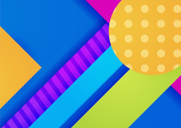 Fondo degradado de vector geométrico colorido abstracto