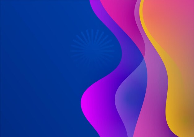 Fondo degradado de vector geométrico colorido abstracto