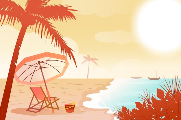 Fondo degradado de verano
