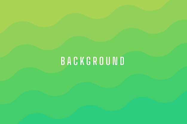 Fondo degradado verde de ondas creativas