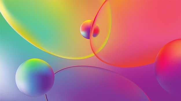 Fondo degradado vibrante abstracto Colores saturados Manchas