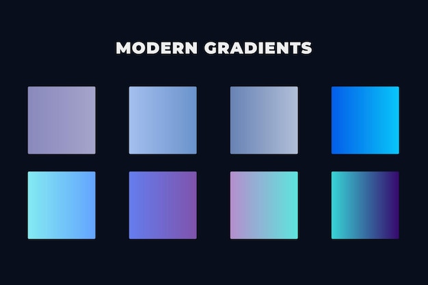 Fondo de degradados de colores brillantes enorme conjunto Colección de degradados coloridos de vectores premium Gratis