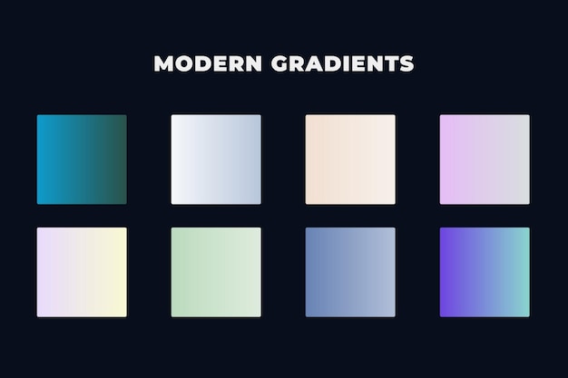 Fondo de degradados de colores brillantes enorme conjunto Colección de degradados coloridos de vectores premium Gratis