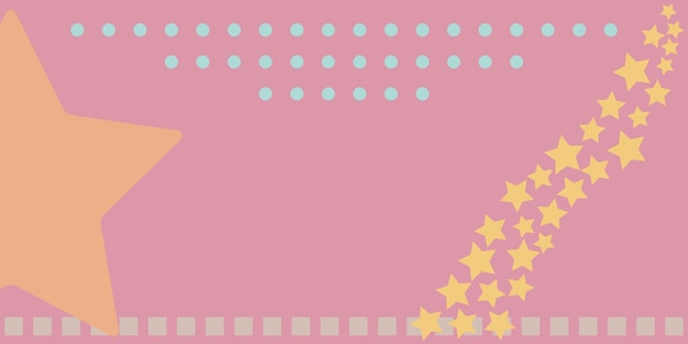 Vector fondo delicado con estrellas y formas geométricas para niños fondo simple para presentación