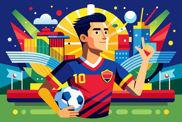 Vector el fondo del deporte del fútbol es