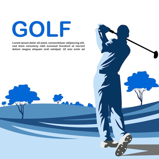 Vector fondo de deporte de golf