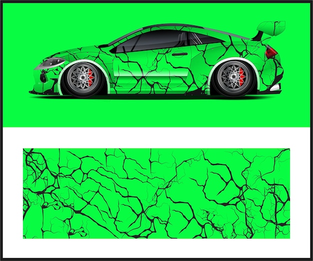 Fondo de deporte de vector para envoltura de coche de carreras