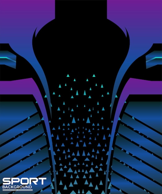 Fondo de deportes increíble con líneas y fondo abstracto de forma