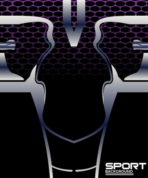 Fondo de deportes increíble con líneas y fondo abstracto de forma