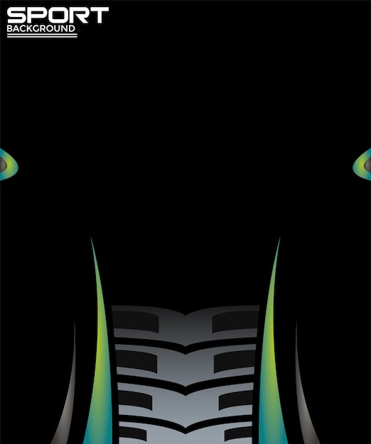 Fondo de deportes increíble con líneas y fondo abstracto de forma